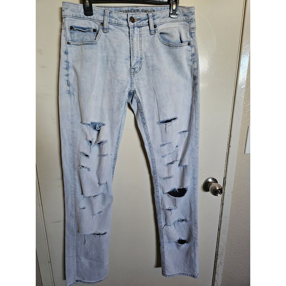 American Eagle Jeans‎ Active Flex Light Wash Distressed 32X34